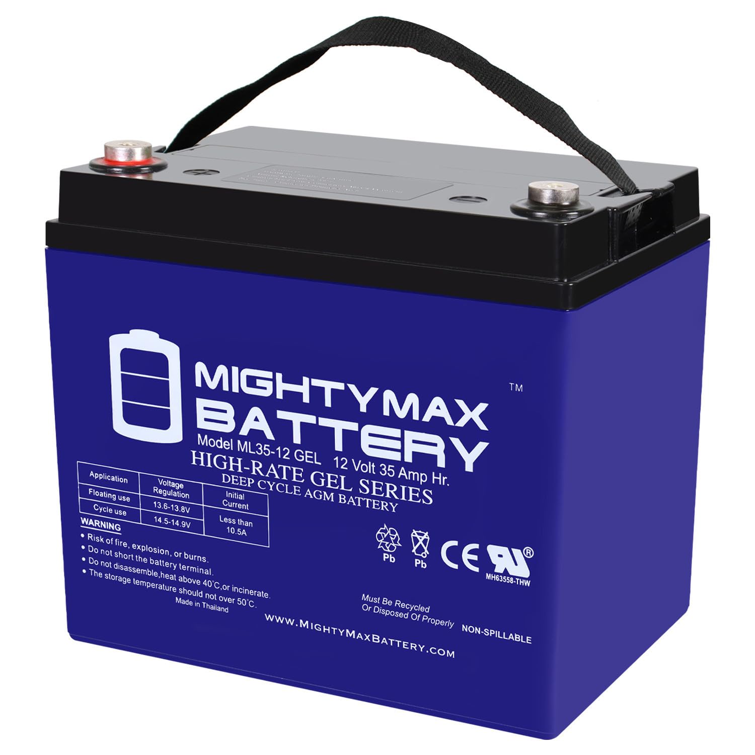Mighty Max 12V 35Ah GEL